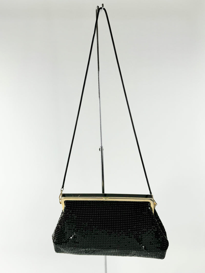 Vintage Black Metal Mesh Handbag