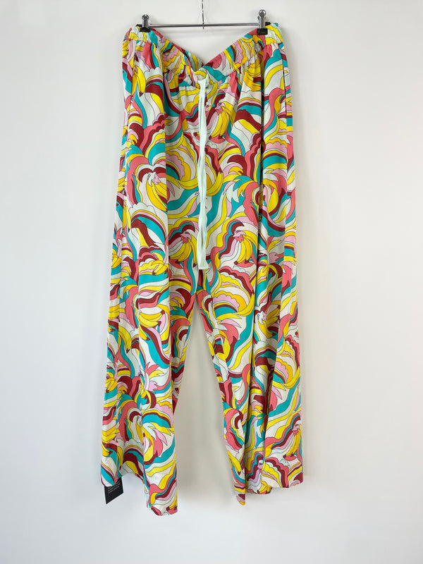 Bohemian Traders Cloud Scape Multicolour Drawstring Pant - 4XL