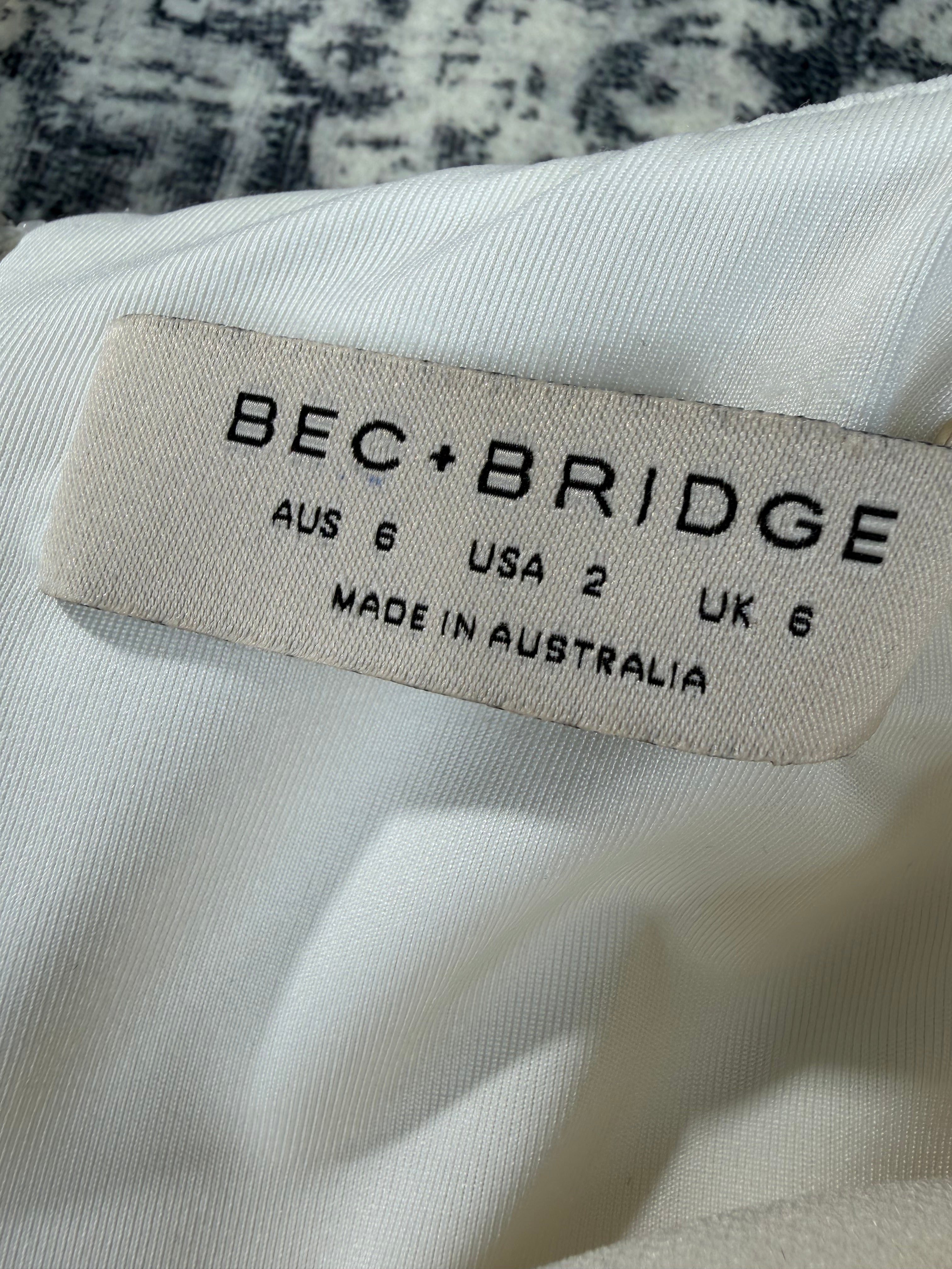 Bec + Bridge Cream Bodycon Dress - AU6
