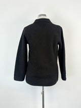 Notting Hill Black Wool Button-Up Coat - AU10/12