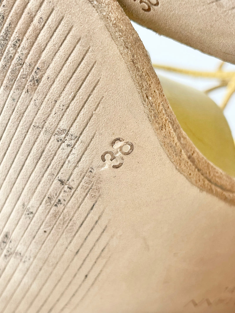 Zimmermann Mustard Yellow Leather Sandals - EU36