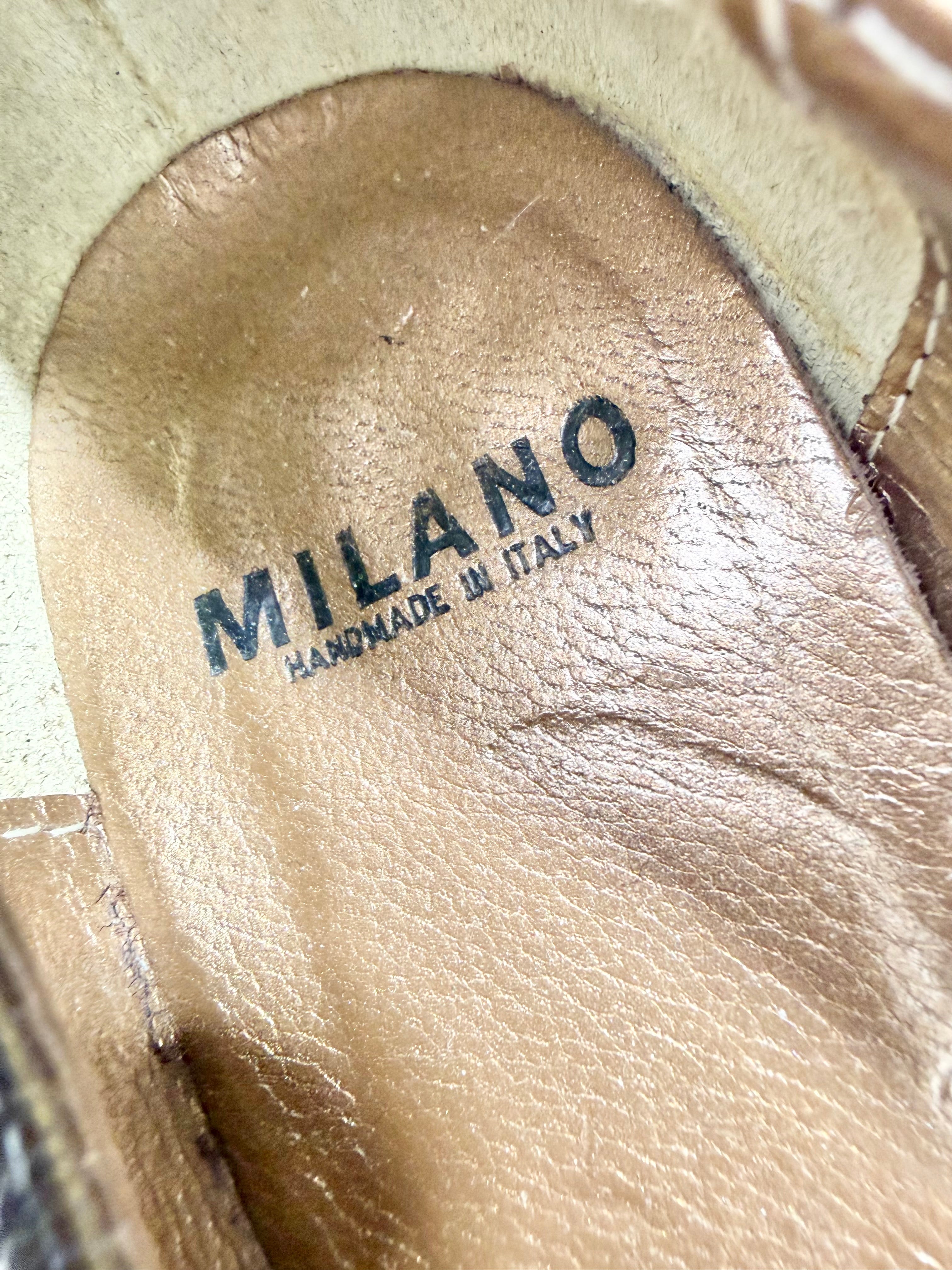 Milano Bronzed Leather Pump - EU39