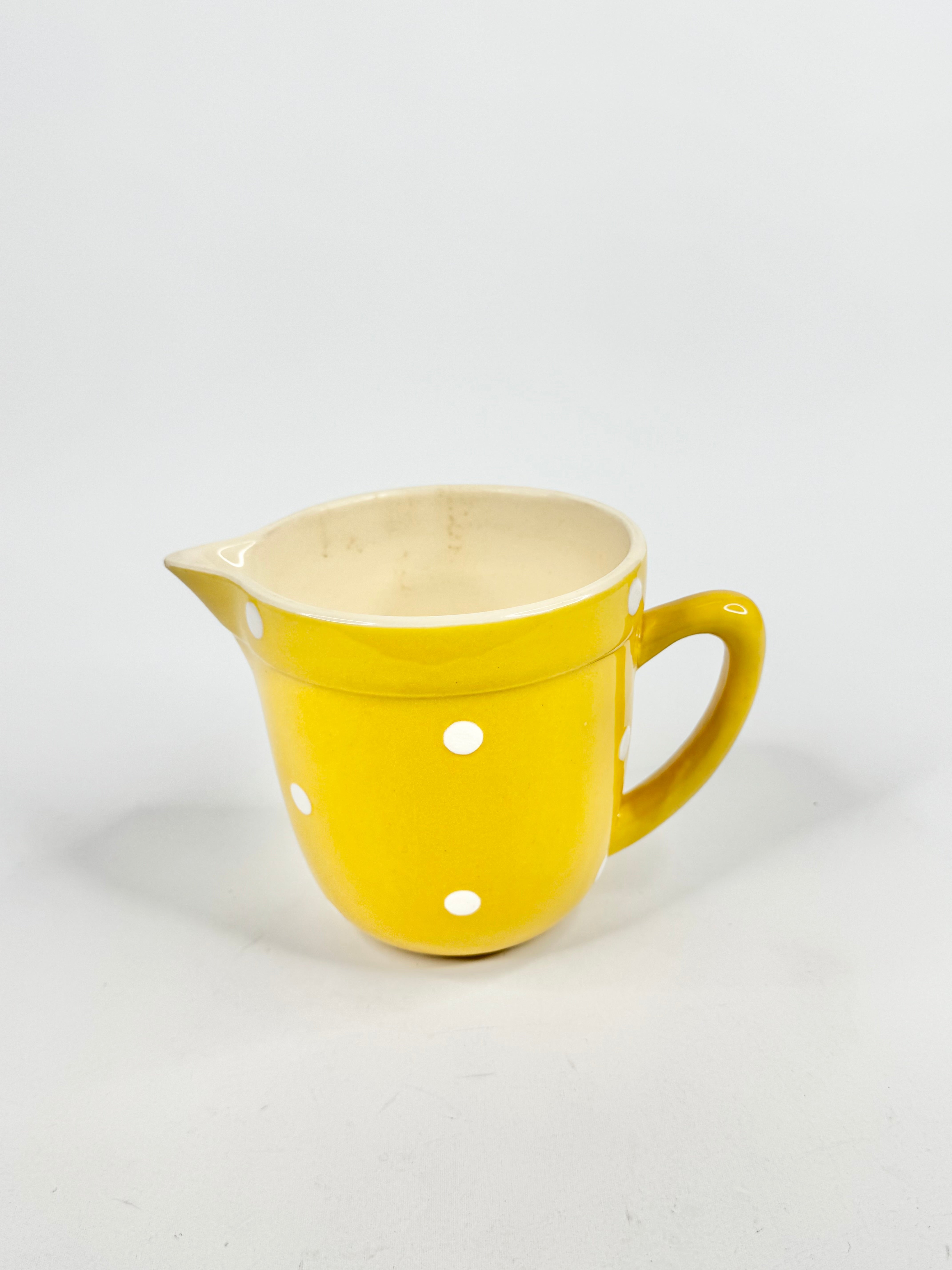 Vintage Diana Nitawear Sunflower Yellow Dotted Jug