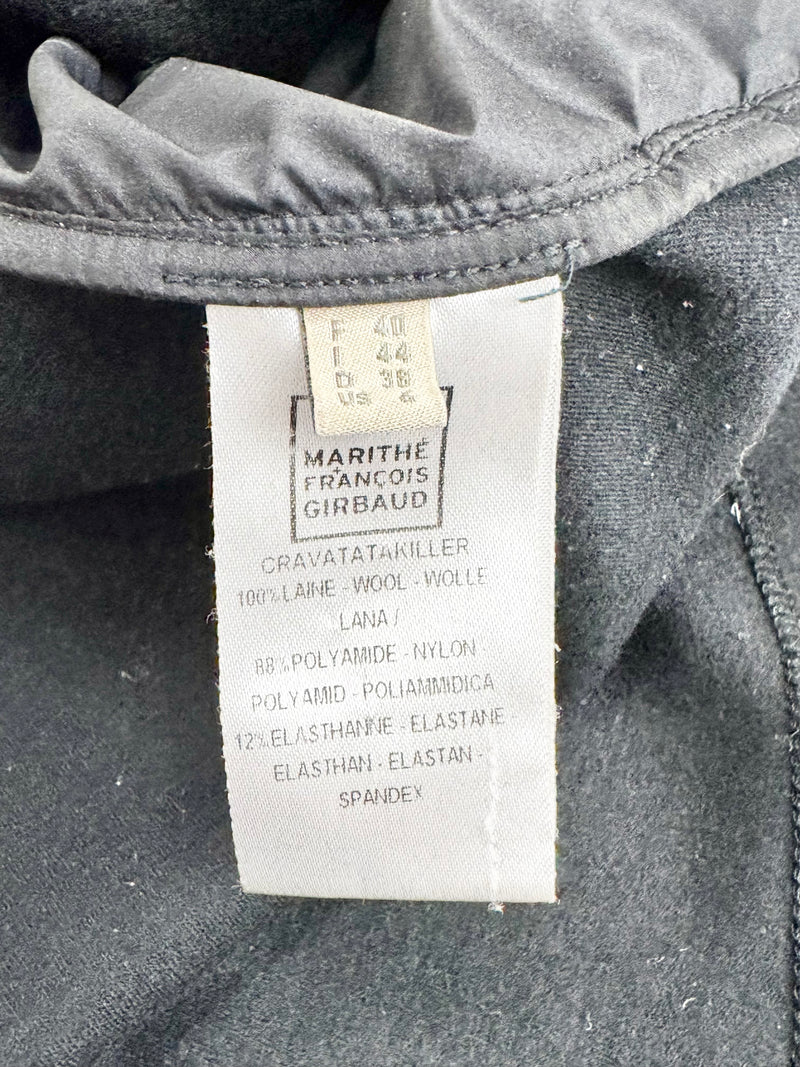 Marithé + François Girbaud Black Wool Buttoned Cardigan - AU10