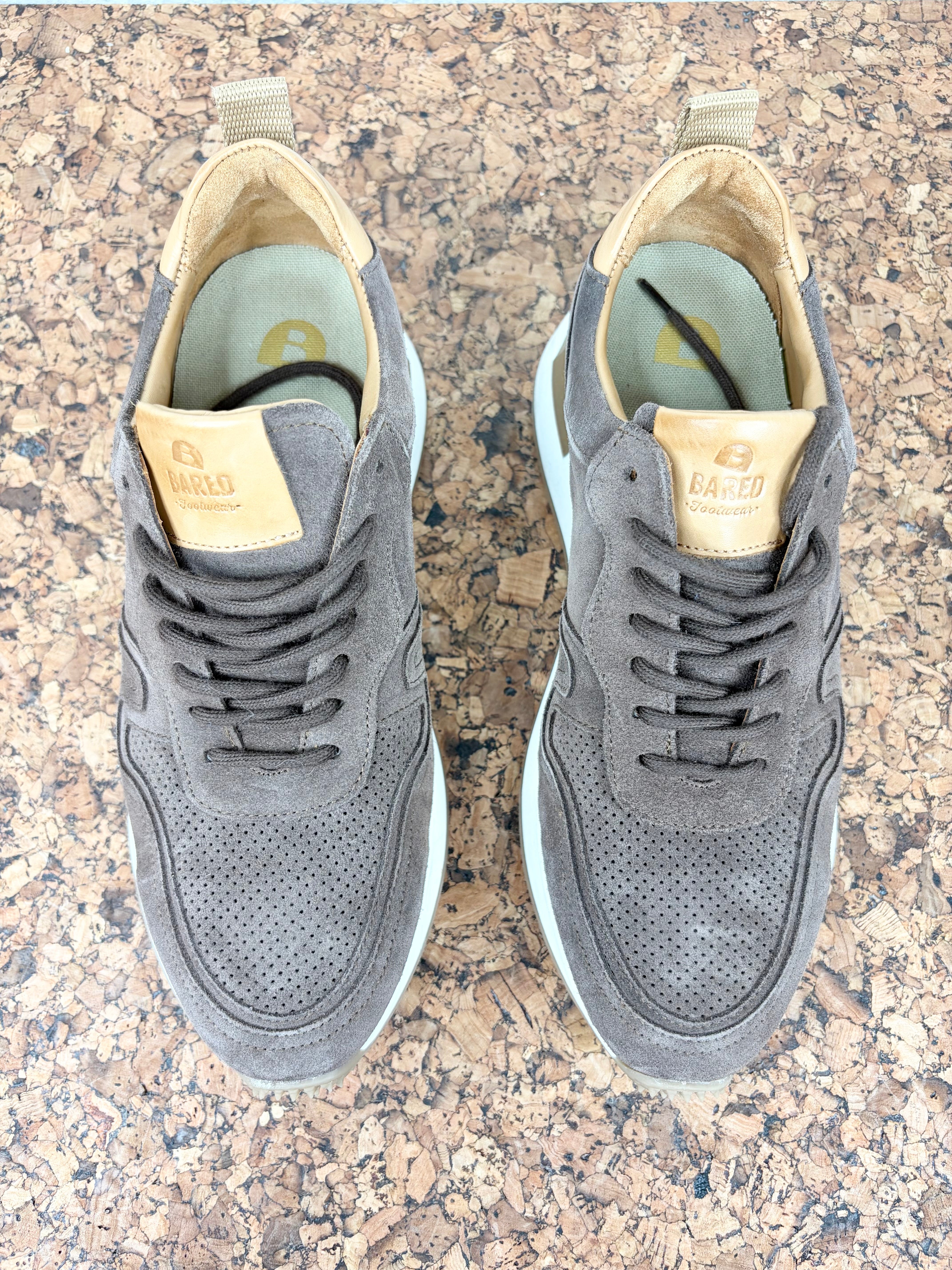 Bared 'Actinium' Chocolate Suede Sneaker - EU40