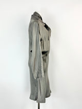 Vintage Scanlan Theodore Stone Grey Silky Dress - AU8/10