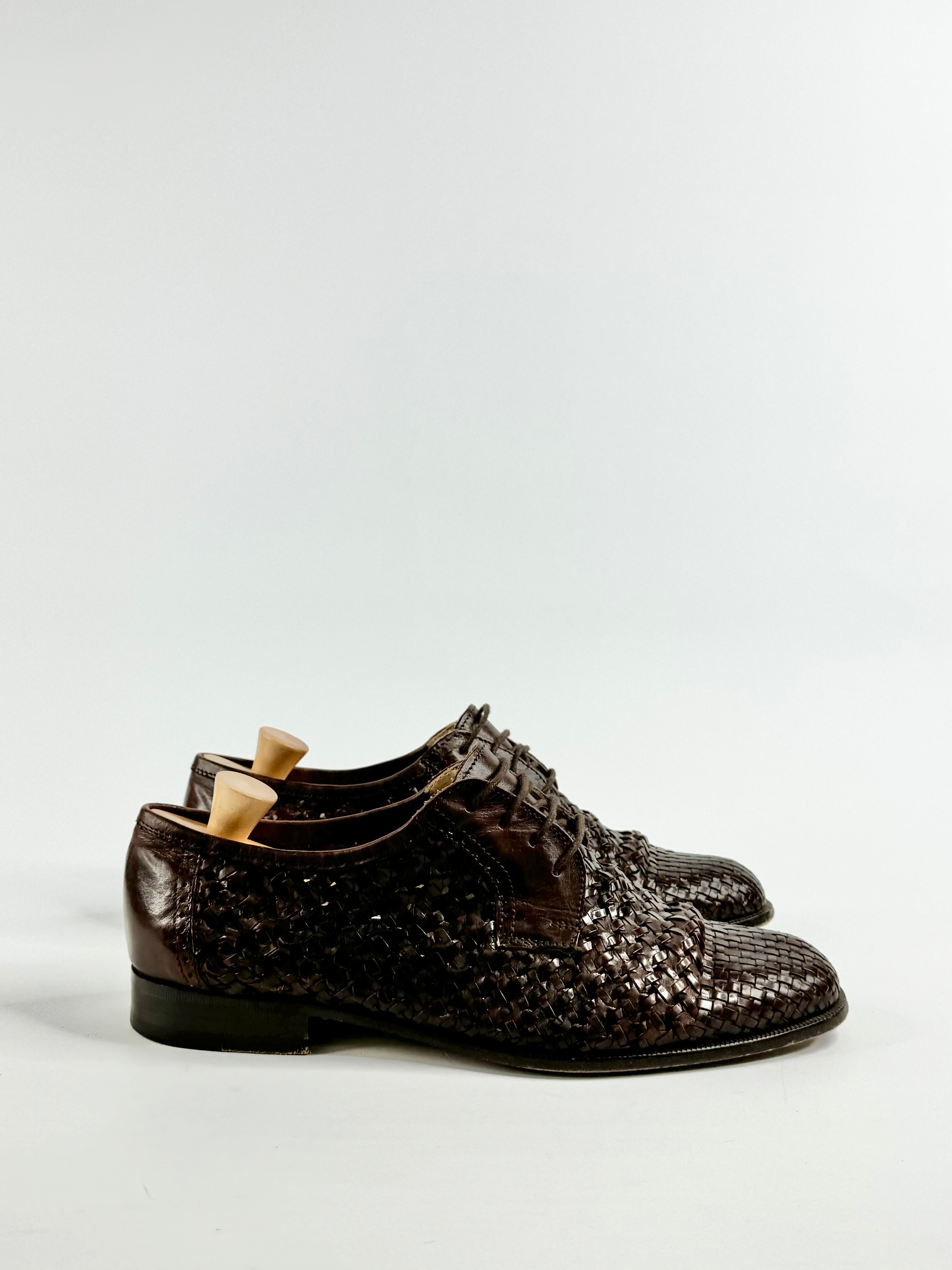 Bally Brown Woven Lace ups - EU41