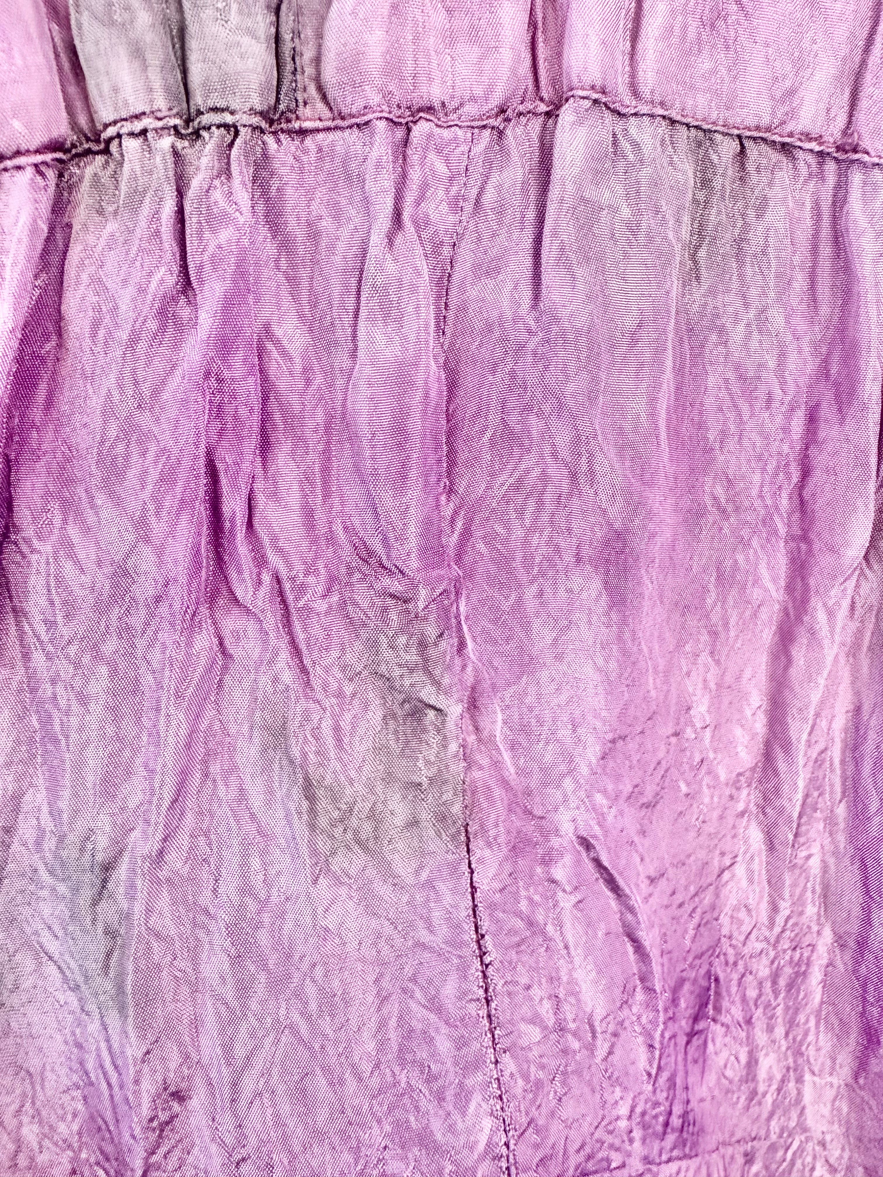 Vintage Purple & Grey Lace Embellished Jumpsuit - AU10