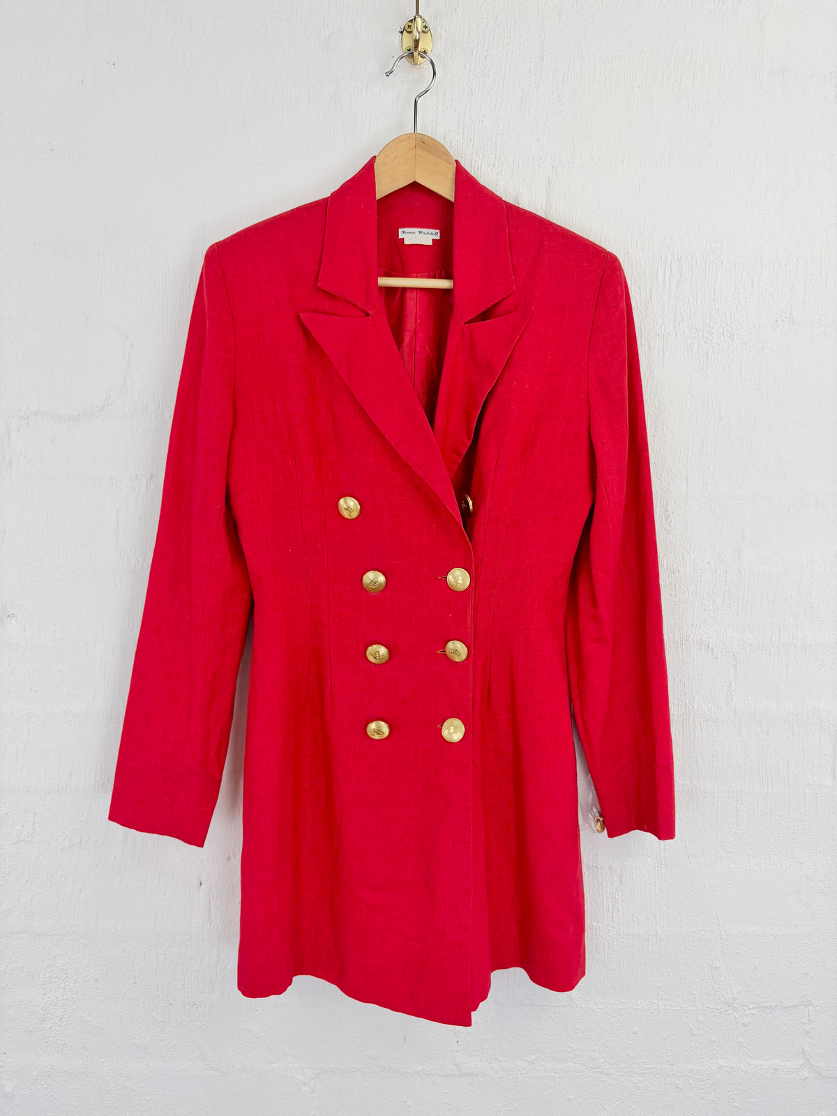 Fiona Waddel Crimson Blazer Dress - AU10/12