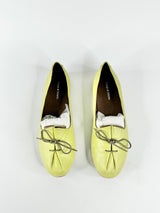 Django & Juliette 'Ballard' Yellow Leather Lace Ups - Eu42