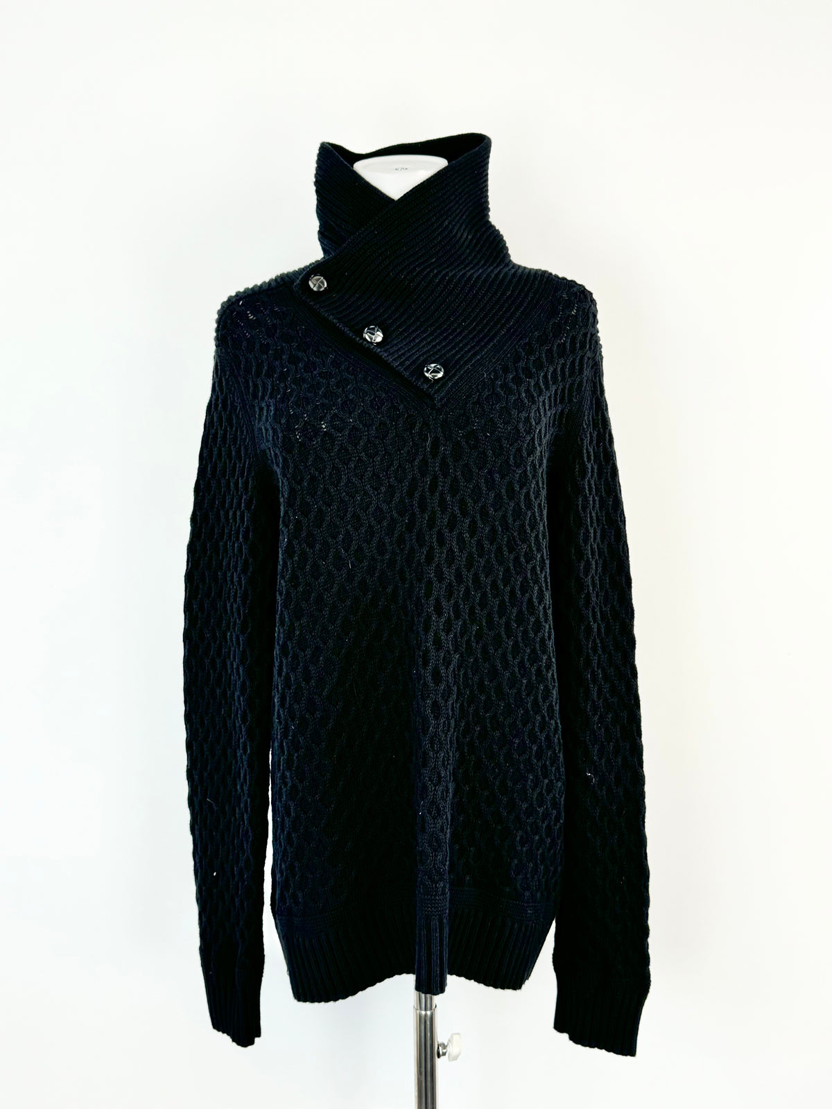 Armani Exchange Black Wool Jumper - L