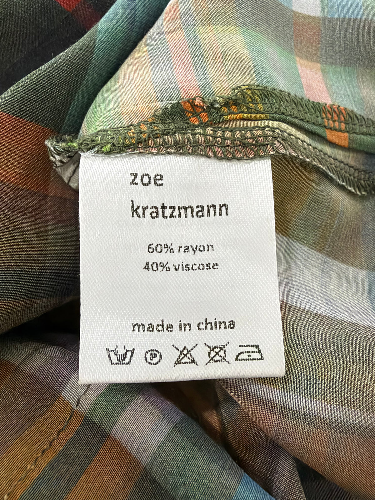Zoe Kratzmann 'Capture Kaleidoscope Check' Maxi Dress - AU12