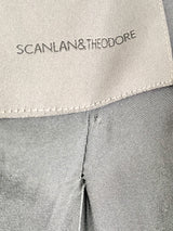Vintage Scanlan Theodore Grey Black Wool & linen  Double Breasted Coat - AU12