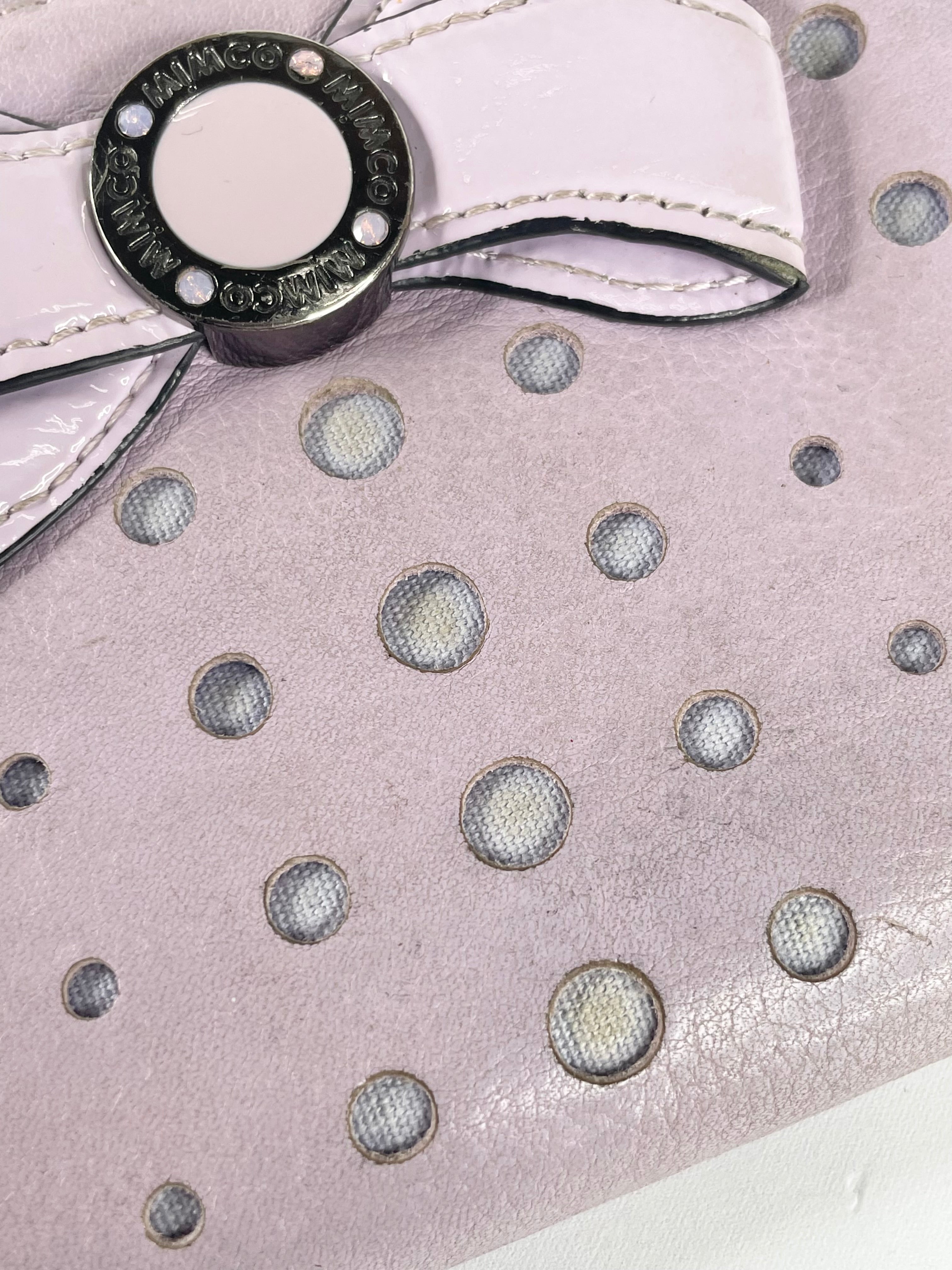 Mimco Lavender Leather Bow Wallet