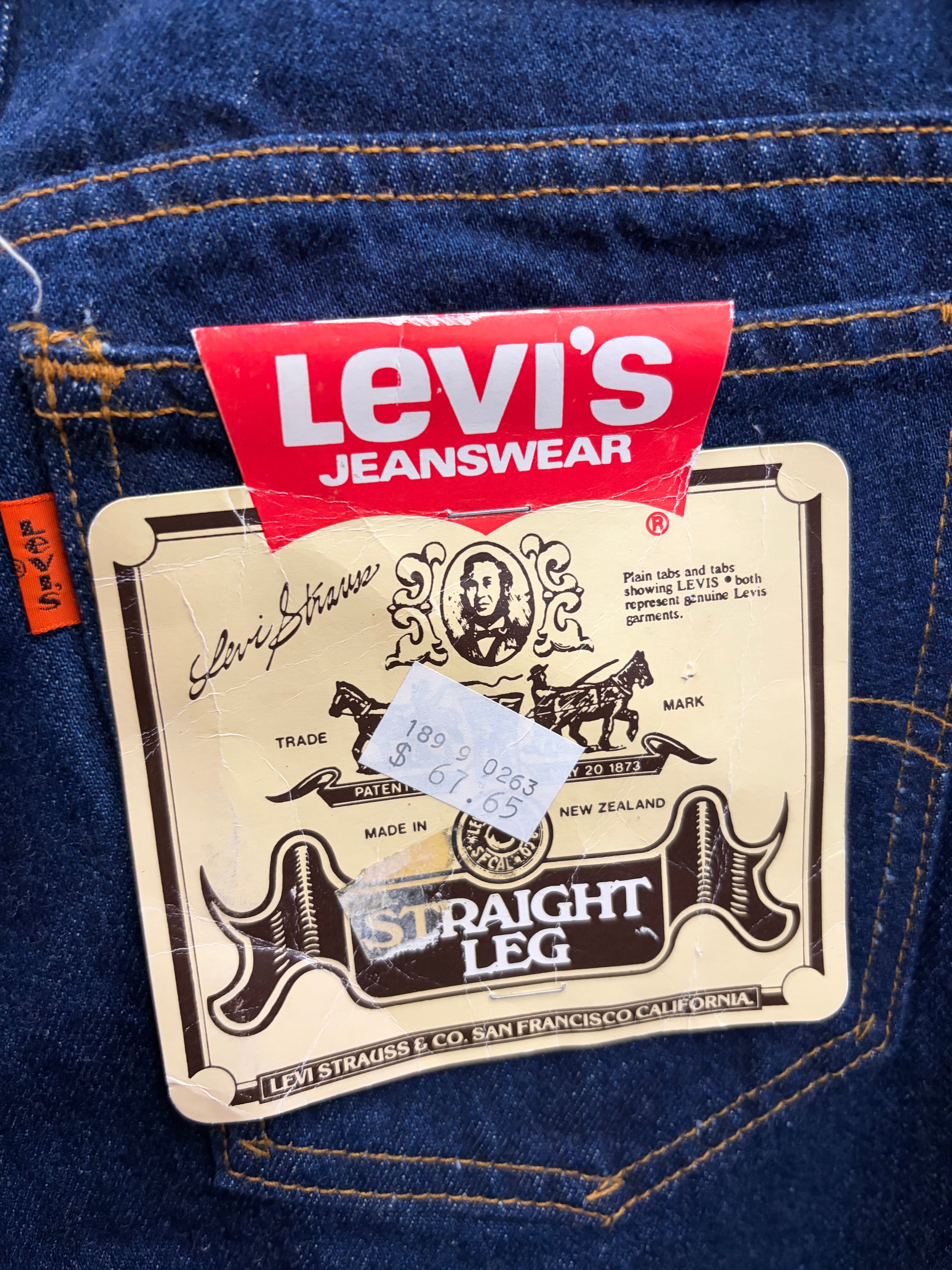 Levi's Blue Straight-Leg Denim Jeans - W72