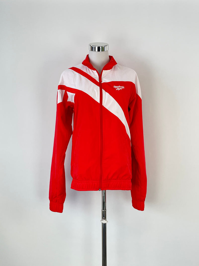 Reebok Red & White Vector Track Top - AU8