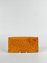 African Ostrich Tan Wallet