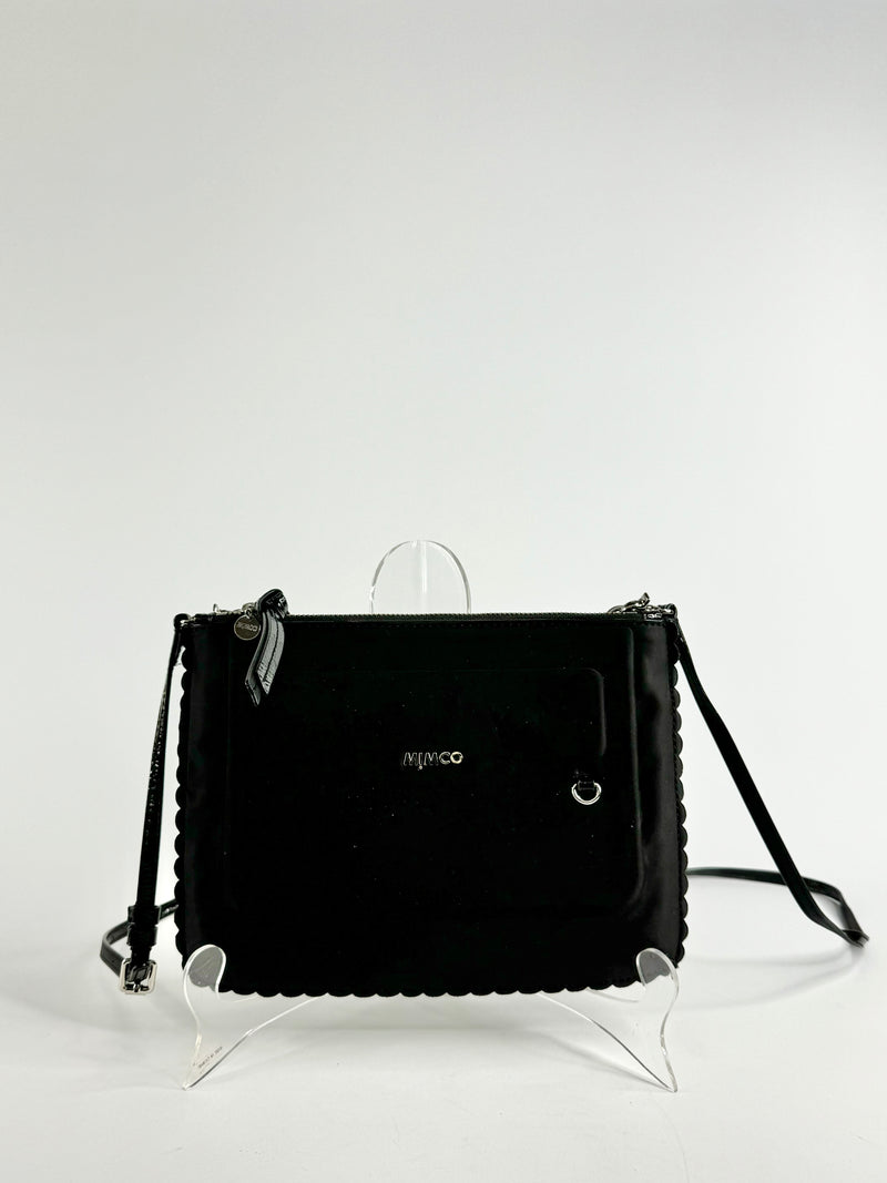 Mimco Black Neoprene Cross Body Bag