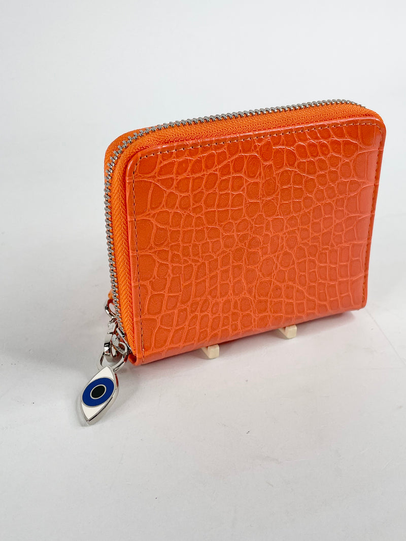 Poppy Lissiman Mandarin Textured Leather Croc Wallet