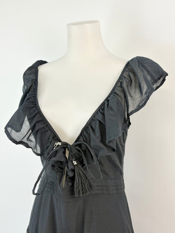 Suboo Black Layered Maxi Dress - AU8