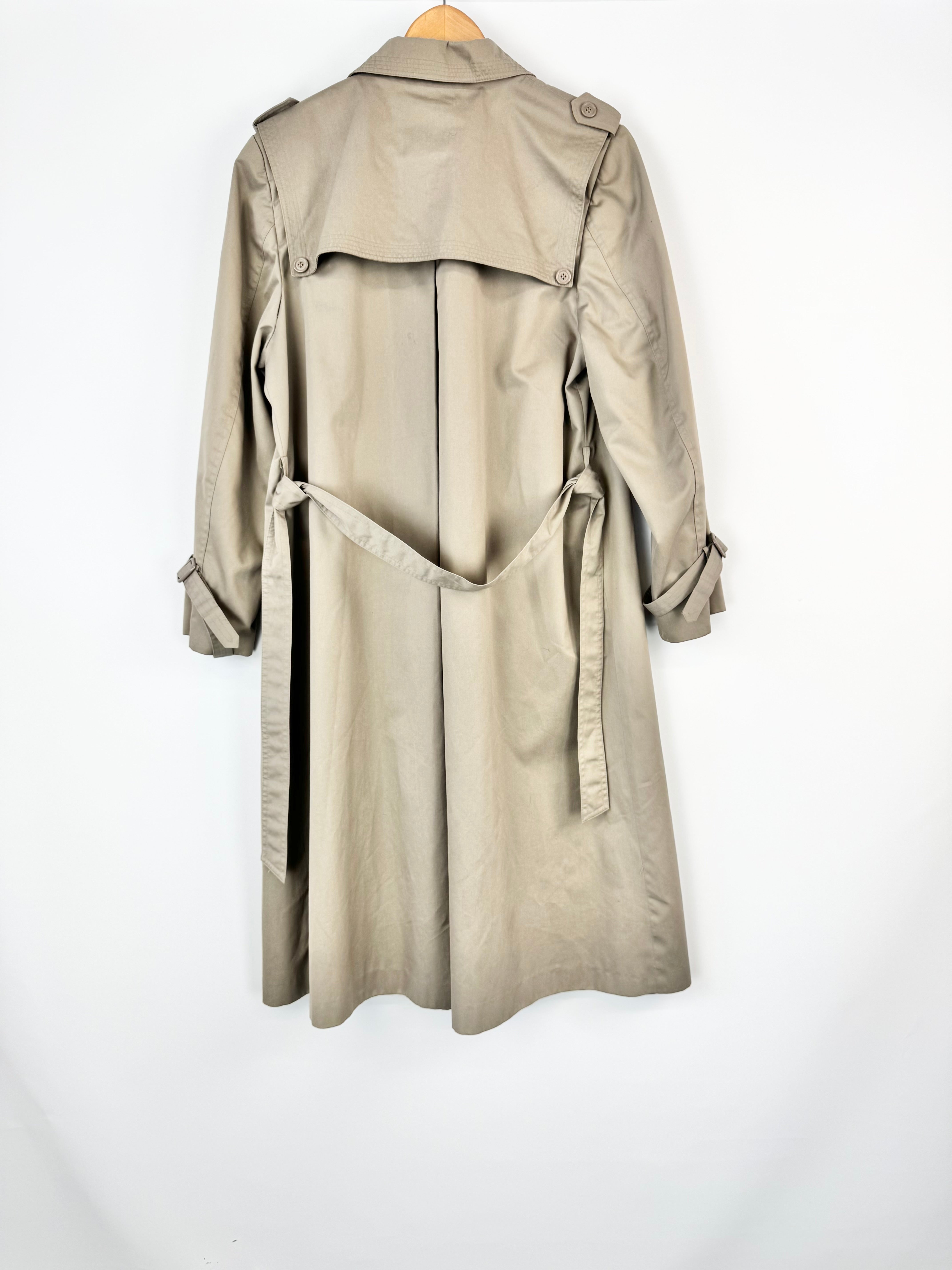 Vintage A Virgo Model Taupe Trench Coat - AU10/12