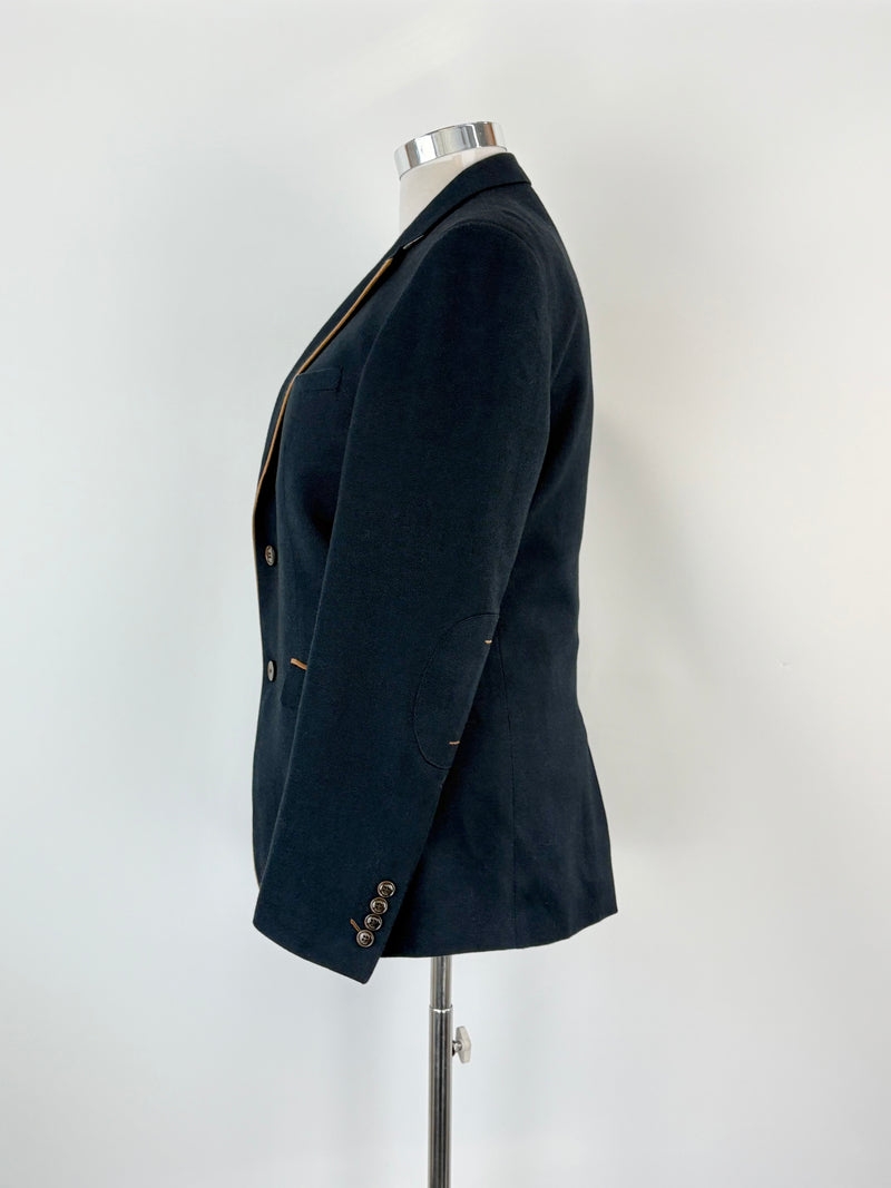 Cavani Navy Blue Waistcoat & Blazer Set - 52R