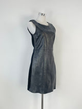 Belair the Label Black Leather Sleeveless Mini Dress - AU8