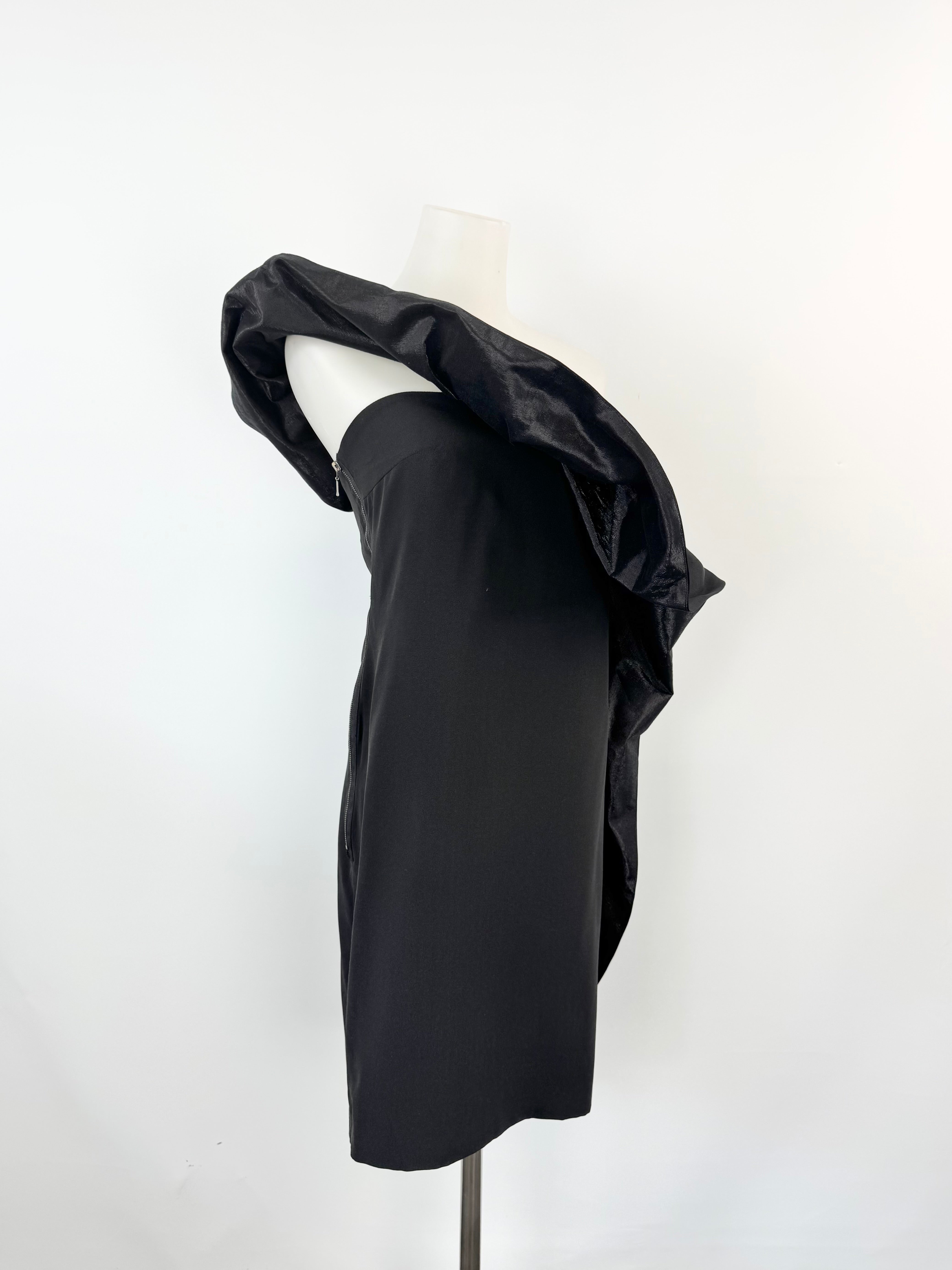 Maticevski Black Off Shoulder Midi Dress - AU10