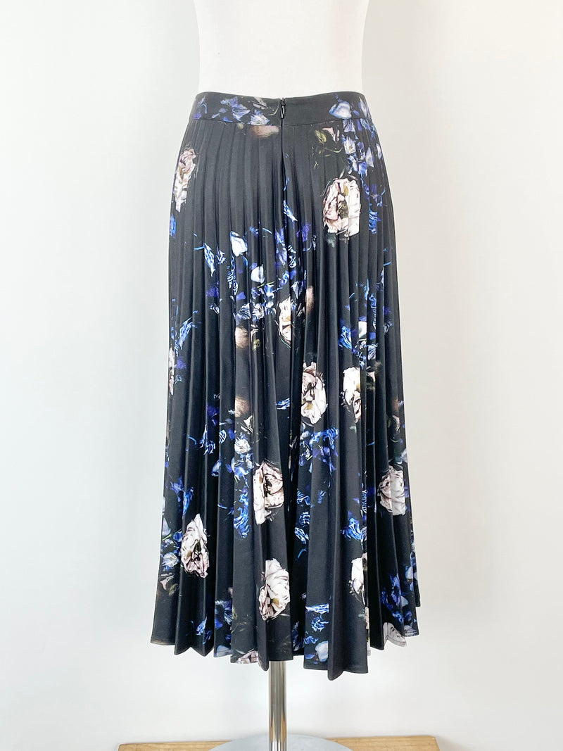 FWSS 'Heidi' Hisdal Flower Print Pleated Skirt - XS