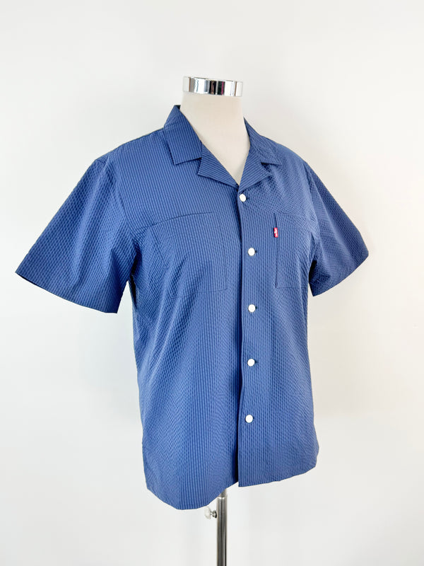 Vintage Levi's Blue Shirt Sleeve Shirt - M