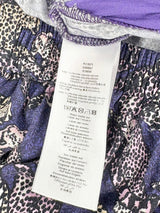 Kenzo Kids Violet & Leopard-Print Skirt - 10