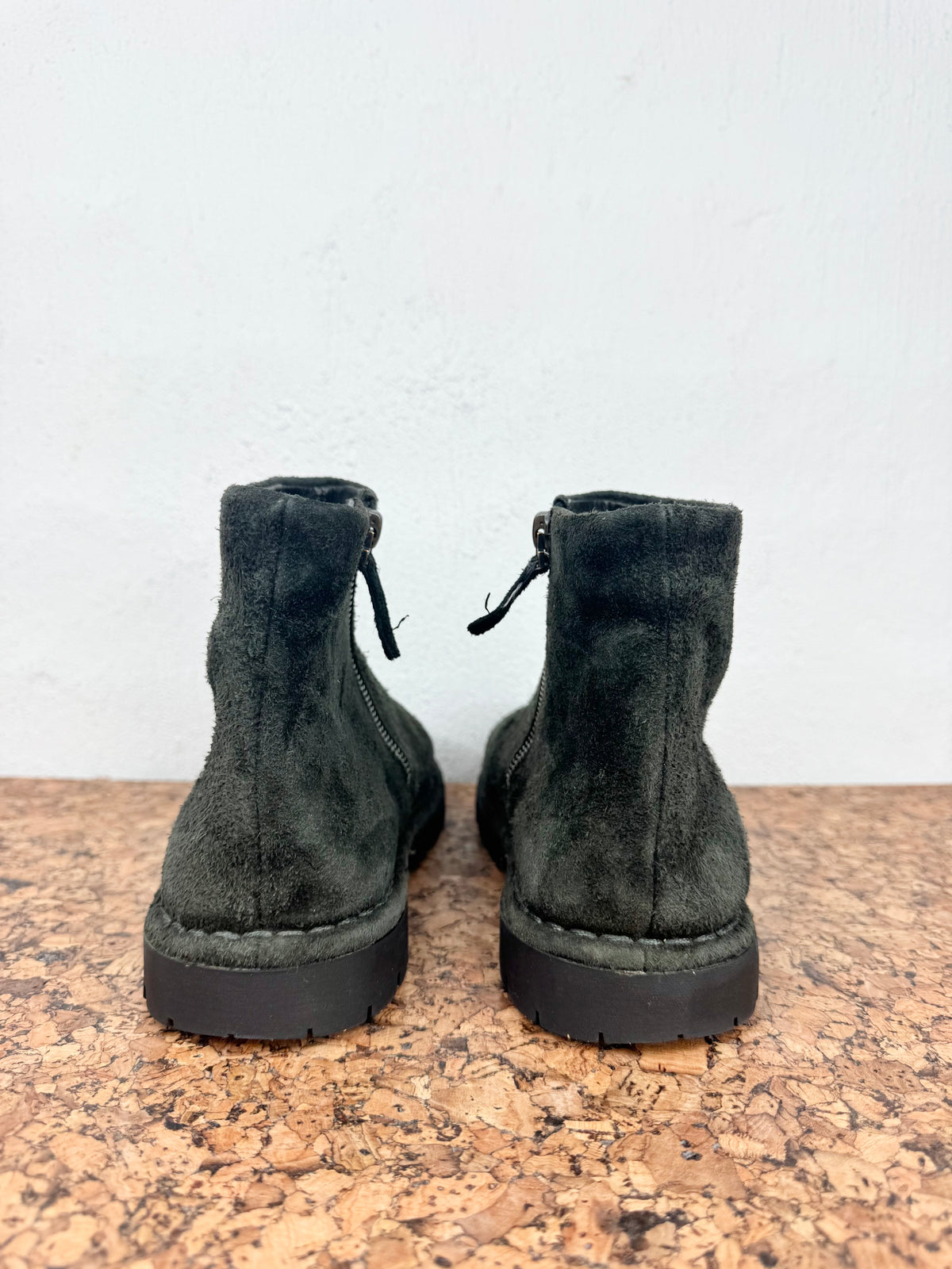 Marsell Dark Green Suede Lace Ups - EU37