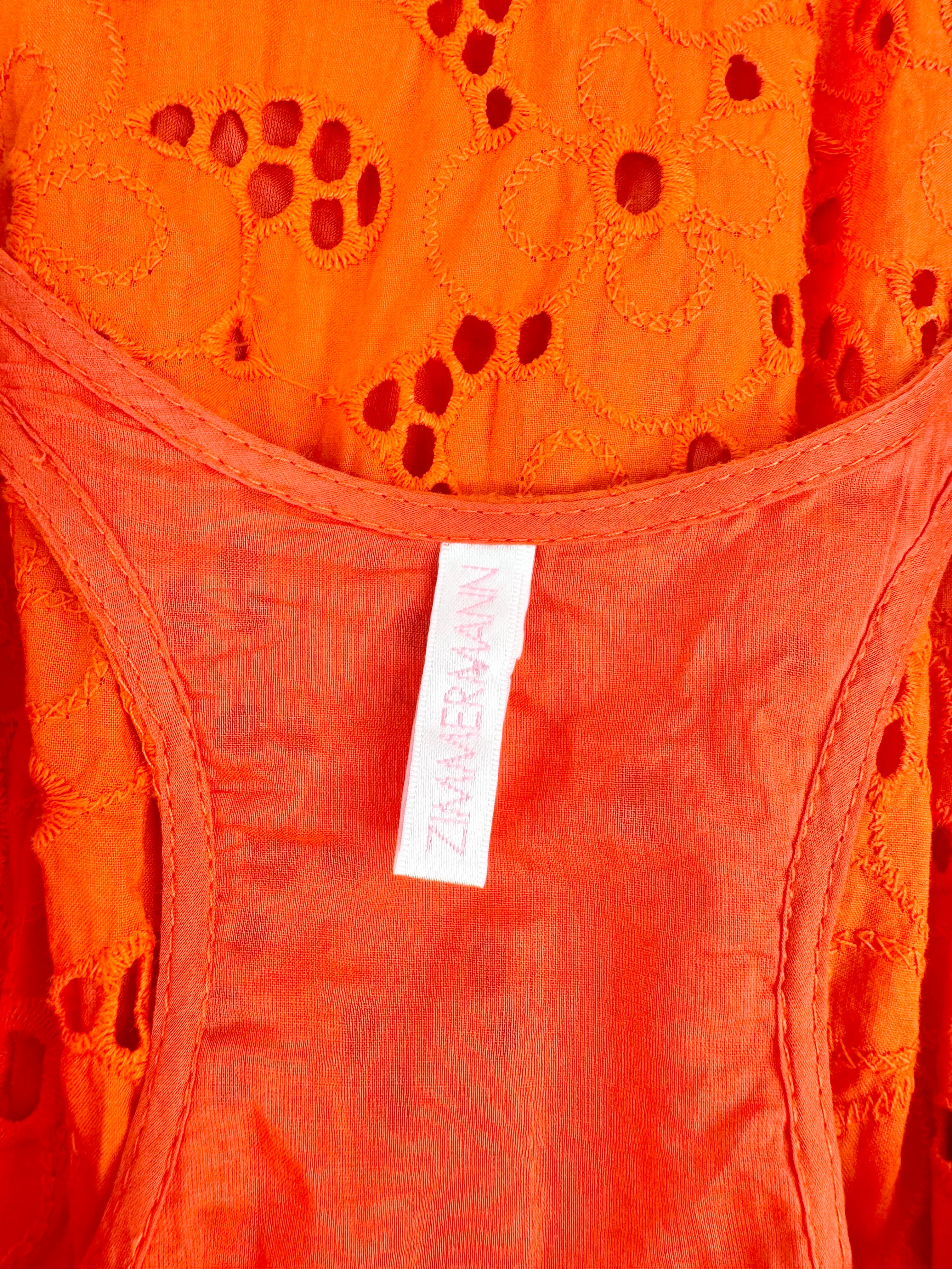 Zimmermann Marigold Orange Lace Dress - AU10