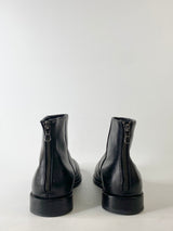 John Varvatos Sleek Black Leather Boots - 10 & 10.5