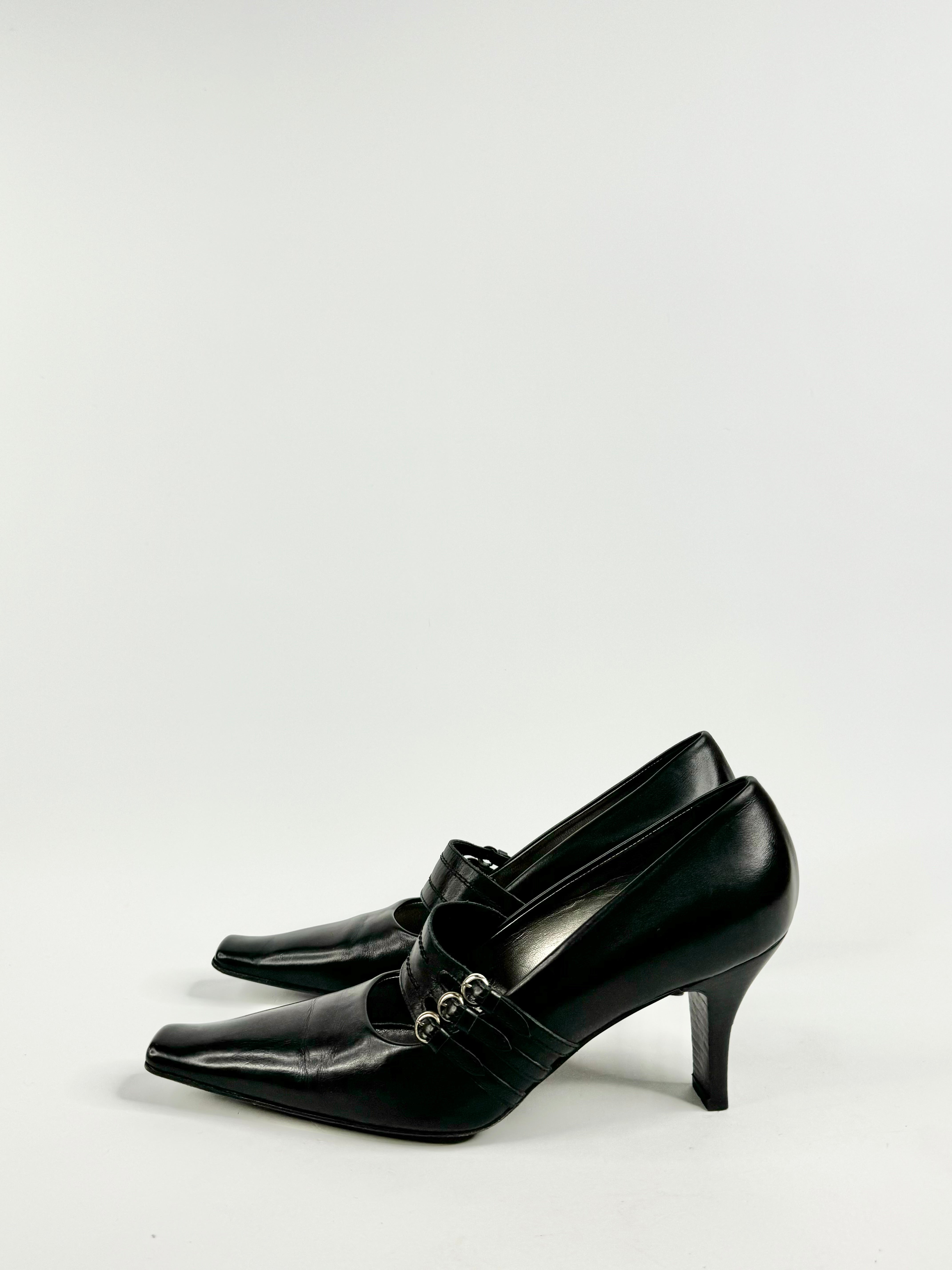 Vintage Bottega Pointed Toe Mary Janes - EU40.5