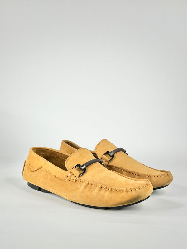 Basement Ochre Leather Loafers - EU43