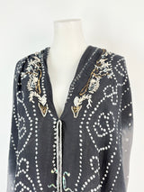 All Saints Spitalfields Black & Grey Jewel-Embellished 'Narnia' Dress - AU8