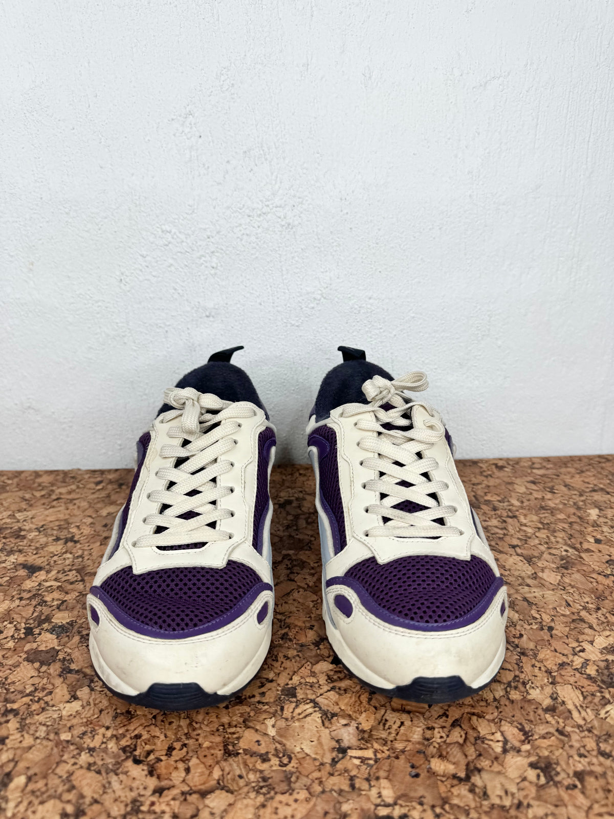 Sandro White & Violet & Periwinkle 'Flame' Sneakers - EU39