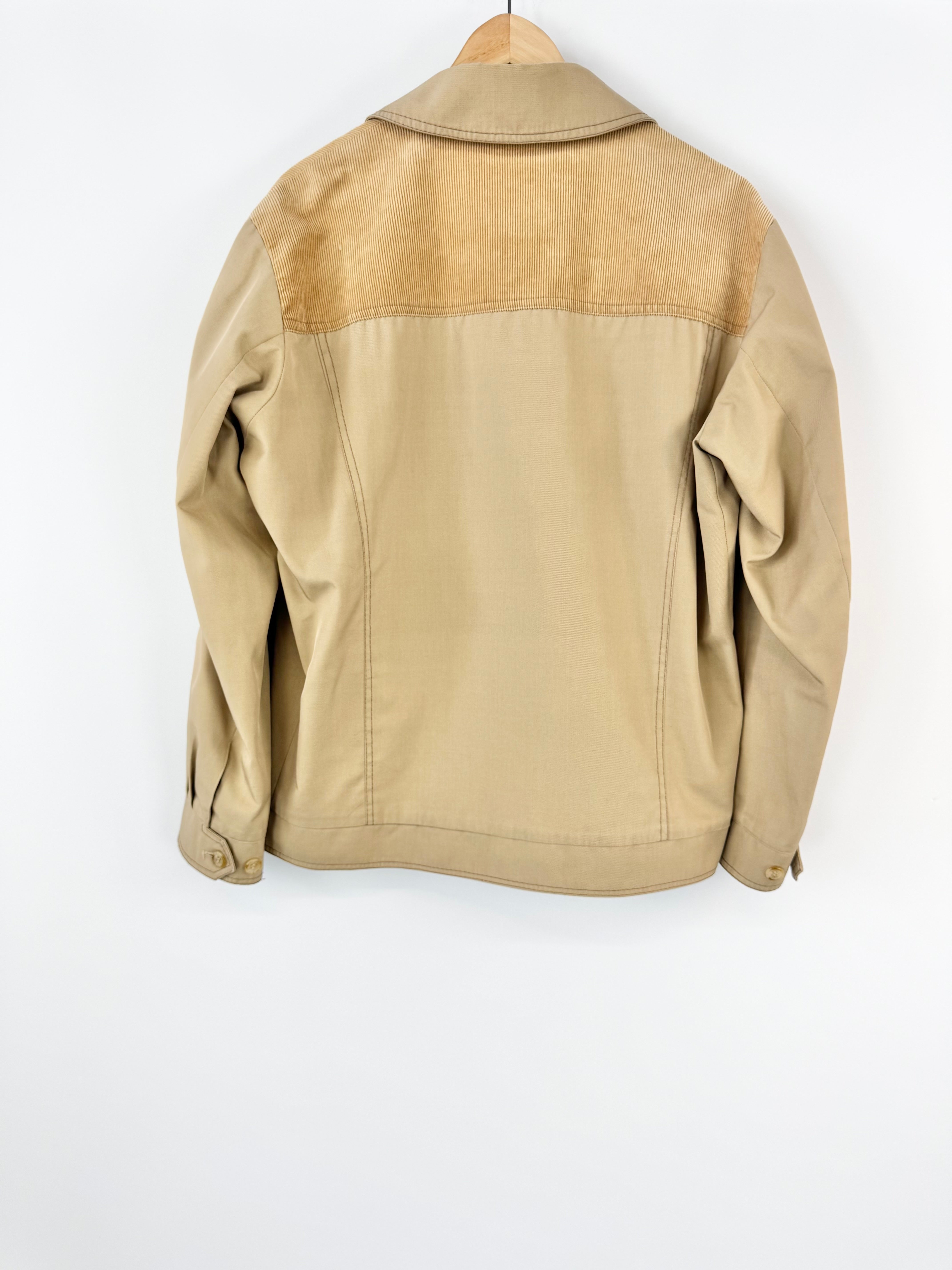 Grenfell Buff Cotton Zippered Jacket - M/L