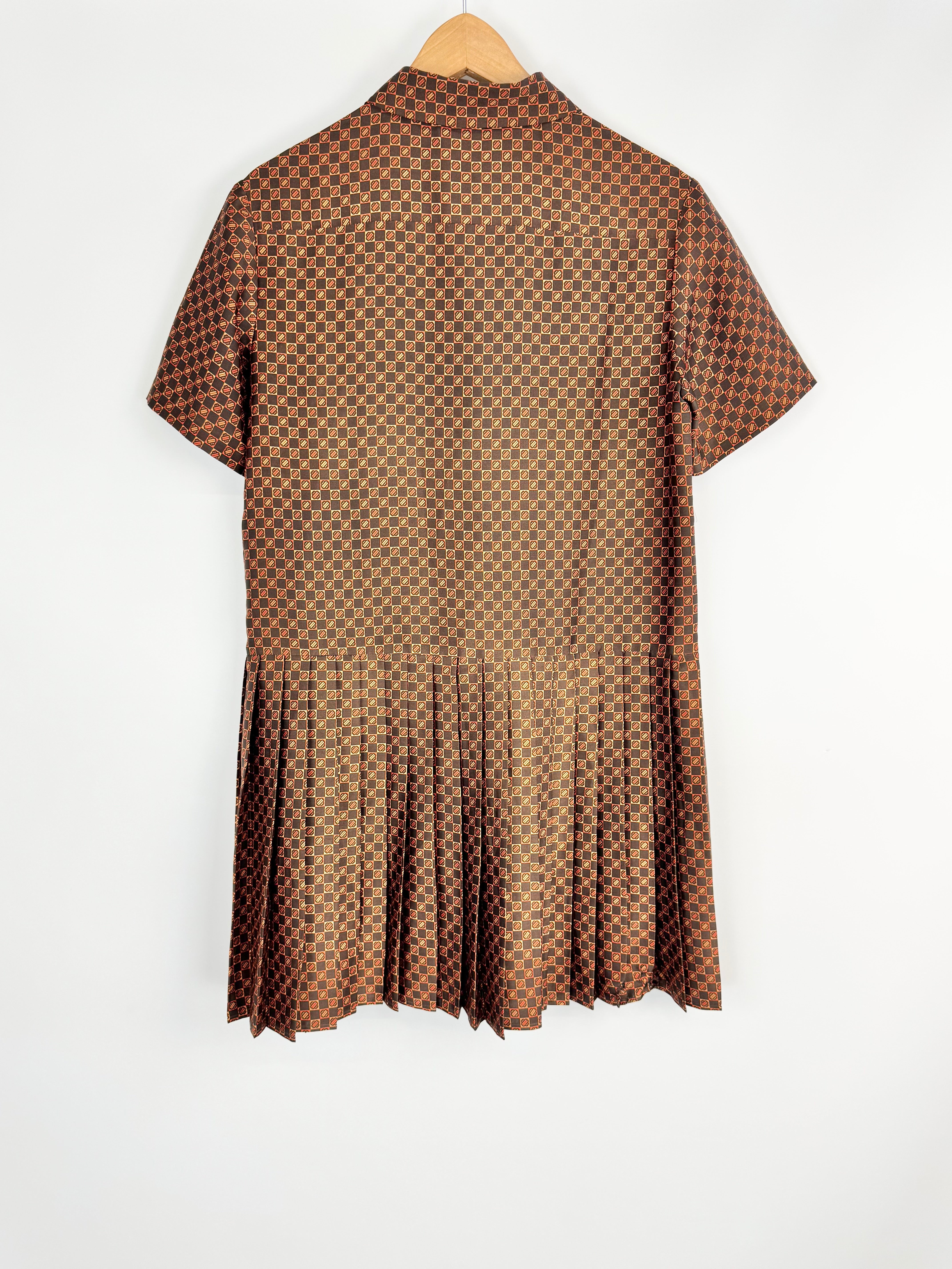 Maje Retro Patterned Mini Shirt Dress - AU10