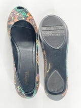 Melissa Black 'Ultragirl 3DB' Floral Butterfly Flats - EU37