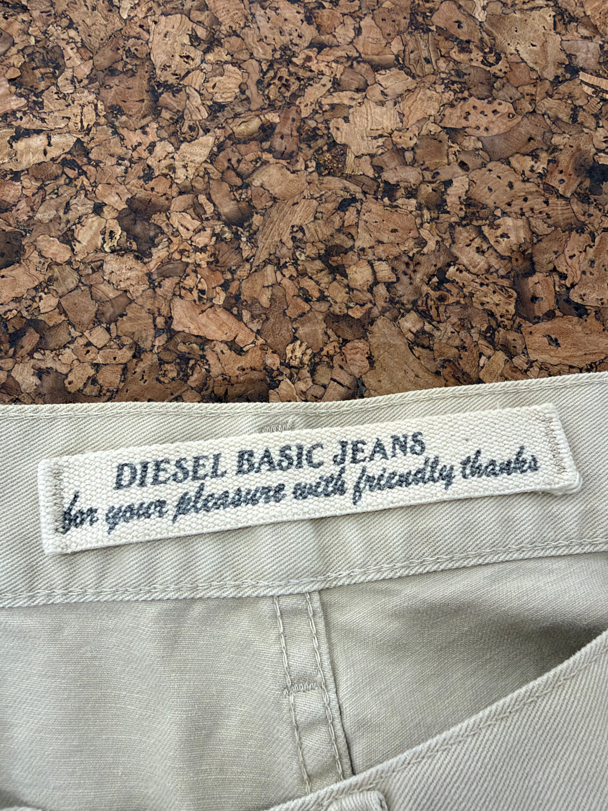 Diesel Cream Straight Leg Jeans - 32