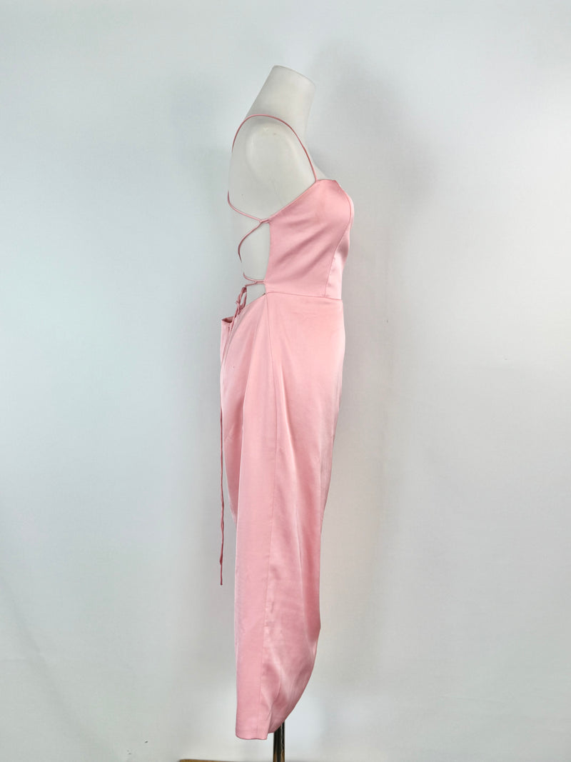 Manning Cartell Cherry Blossom Pink Silky Cocktail Dress - AU10