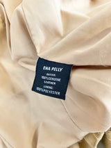 Ena Pelly Sandstone Suede Leather Biker Jacket - AU10