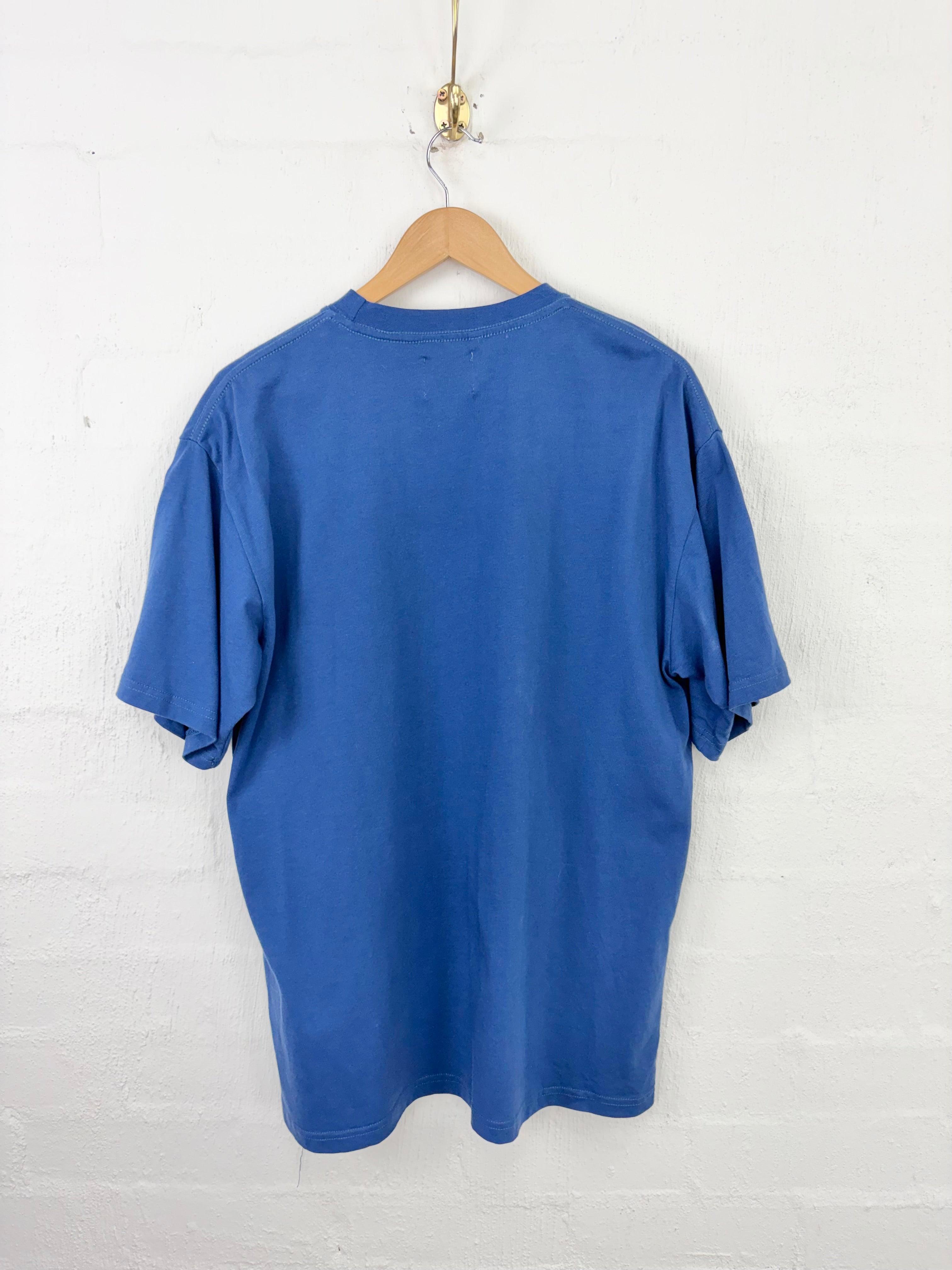 Gallery Department Blue Painted Logo T-Shirt - XL