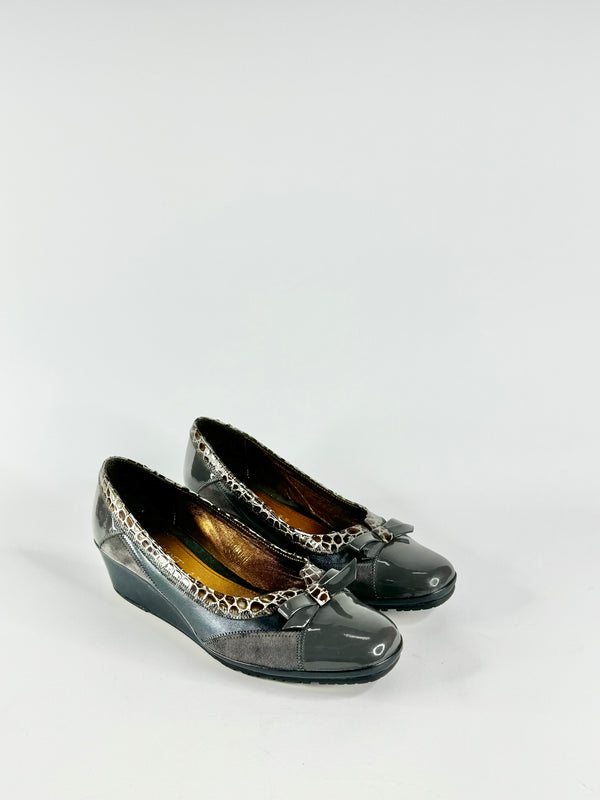 Cinzia Soft Slate Grey Wedges - EU39