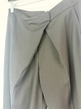 Nicholas Black Wool Zip-Leg Trousers - AU10