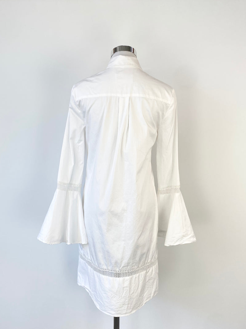 Nicholas White Cotton Shirt Dress - AU6