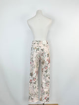Zimmermann Soft Pink Floral Jeans - AU8