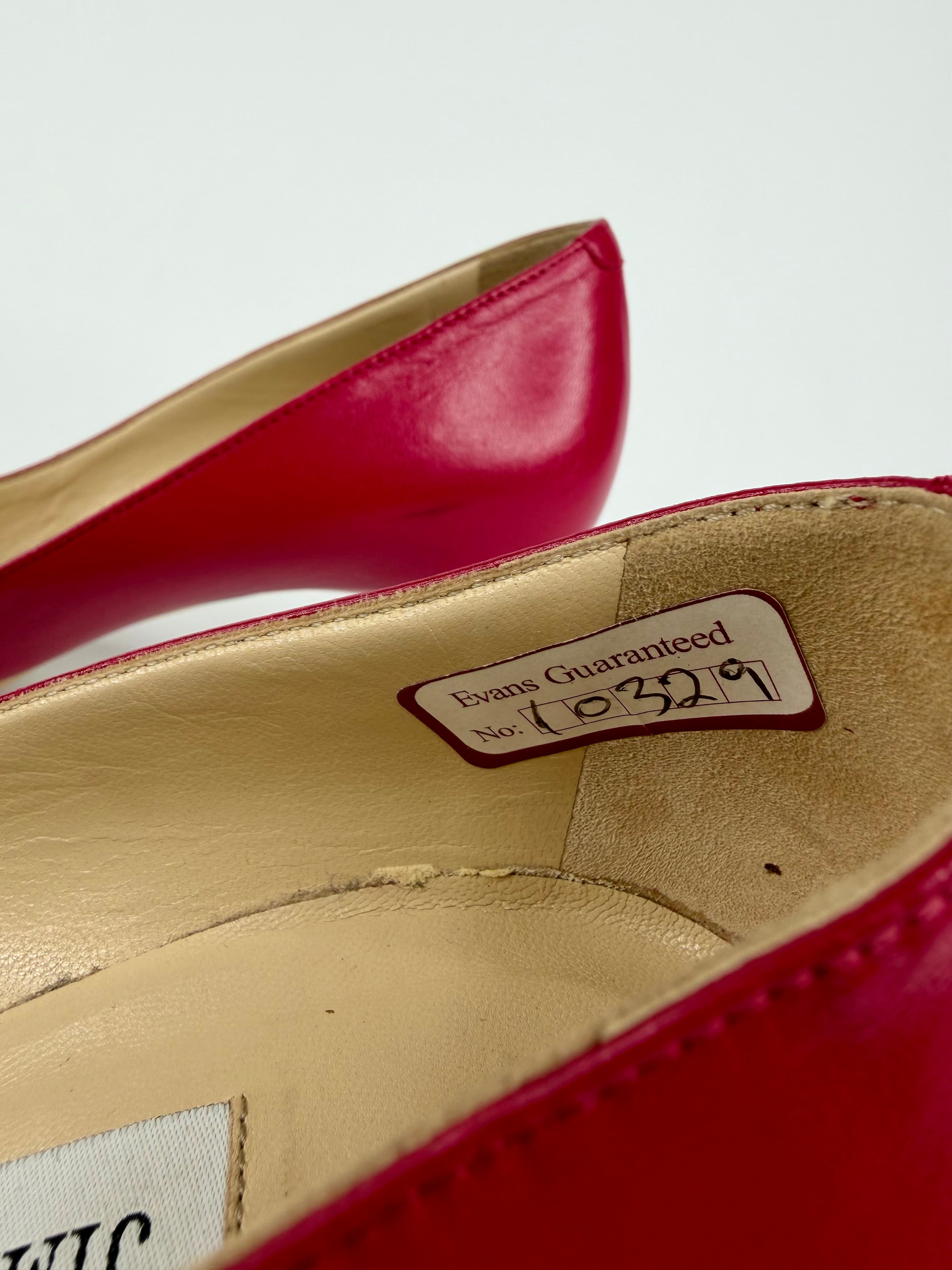 Jimmy Choo Raspberry Pink Kitten Heel - EU39
